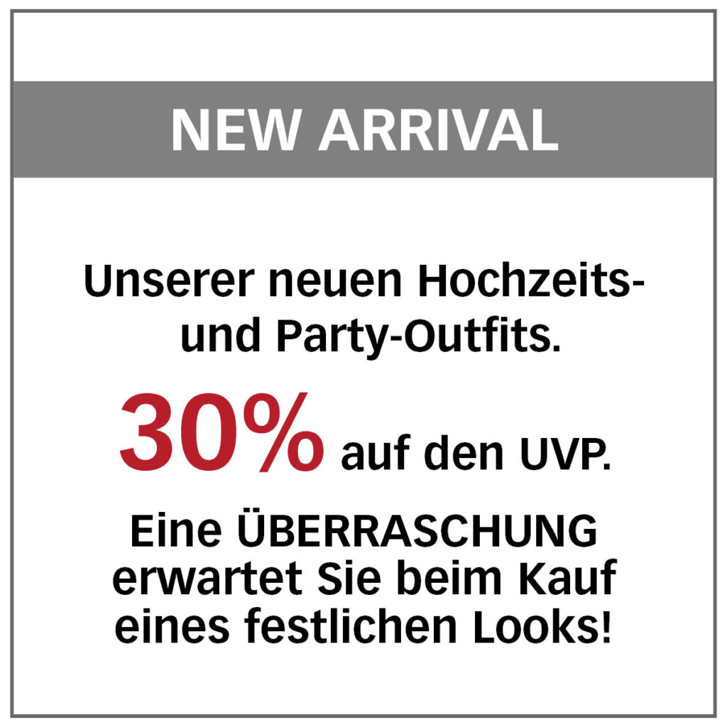 Carl Gross Party Outfit Hochzeit