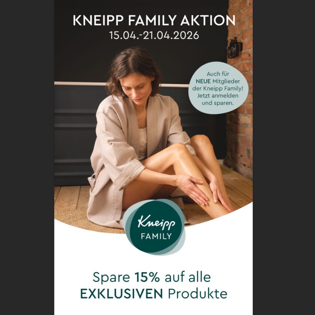 Kneipp Family Aktion: 15%* sparen