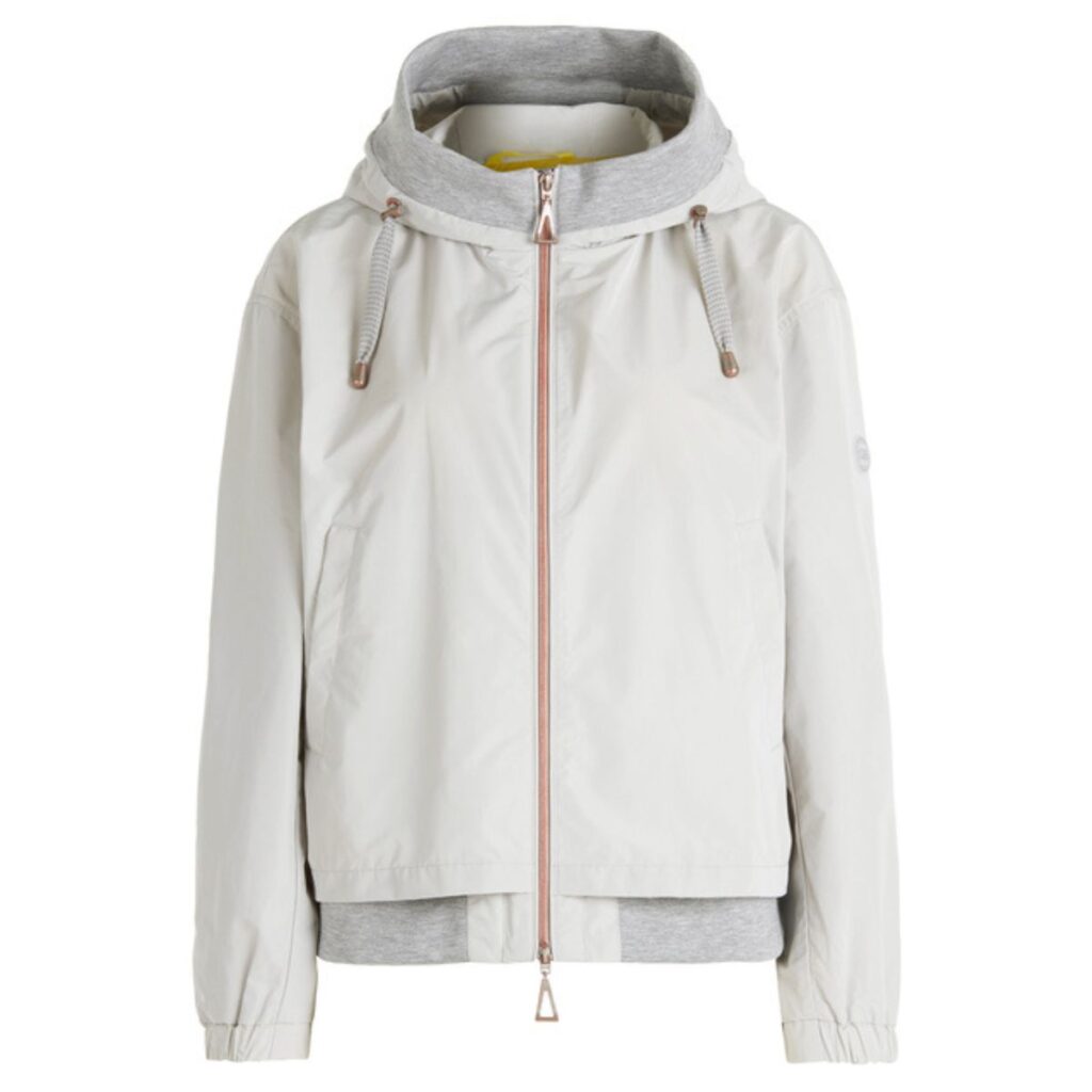 Kapuzenjacke mit Jersey-Einsatz