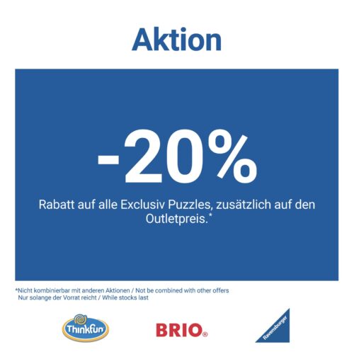 -20%* Rabatt auf alle Exclusiv Puzzles