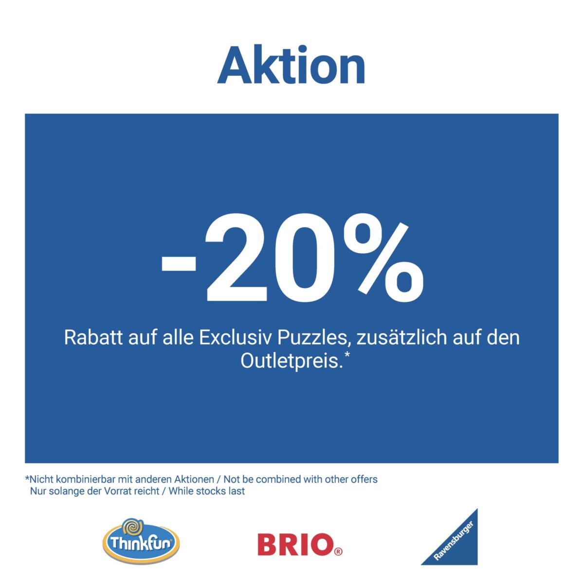 -20%* Rabatt auf alle Exclusiv Puzzles