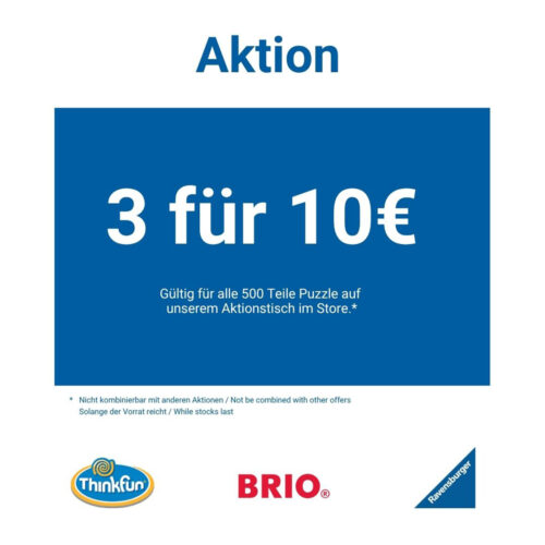 3 für 10€ Aktion bei Ravensburger