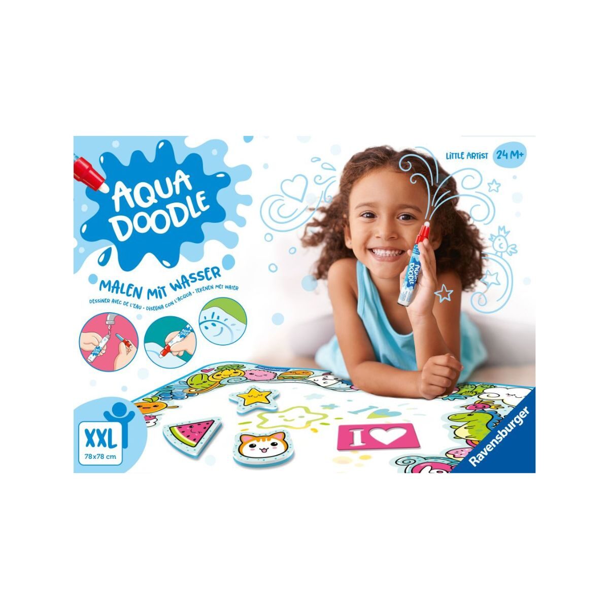 Aqua Doodle fleckenfreier bunter XXL-Malspaß mit Wasser*