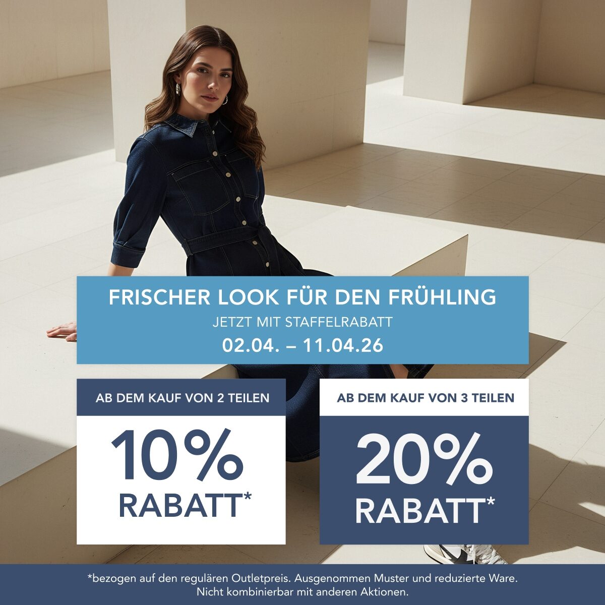 Rabatt-Aktion: -10% ab 2 Teilen, -20% ab 3 Teilen*