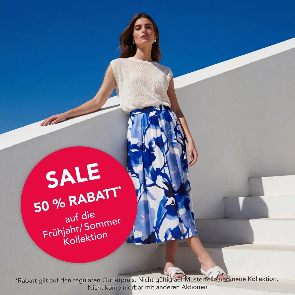 SALE: 50% Rabatt* auf die Frühjahr/Sommer Kollektion