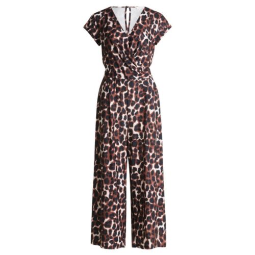 Jumpsuit im Leo-Print