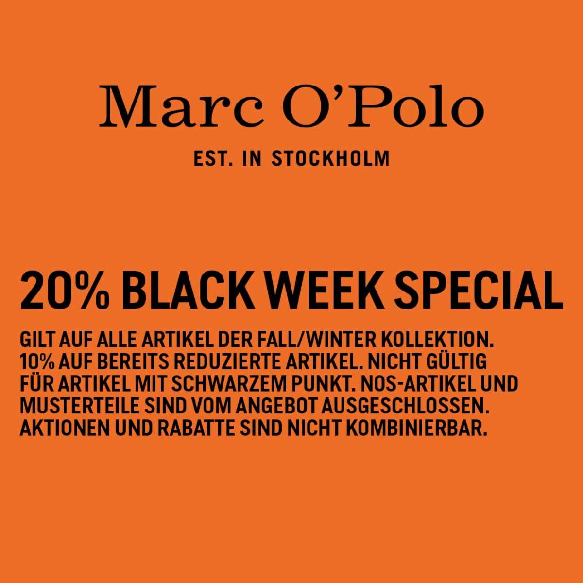 Black Week Marc O' Polo