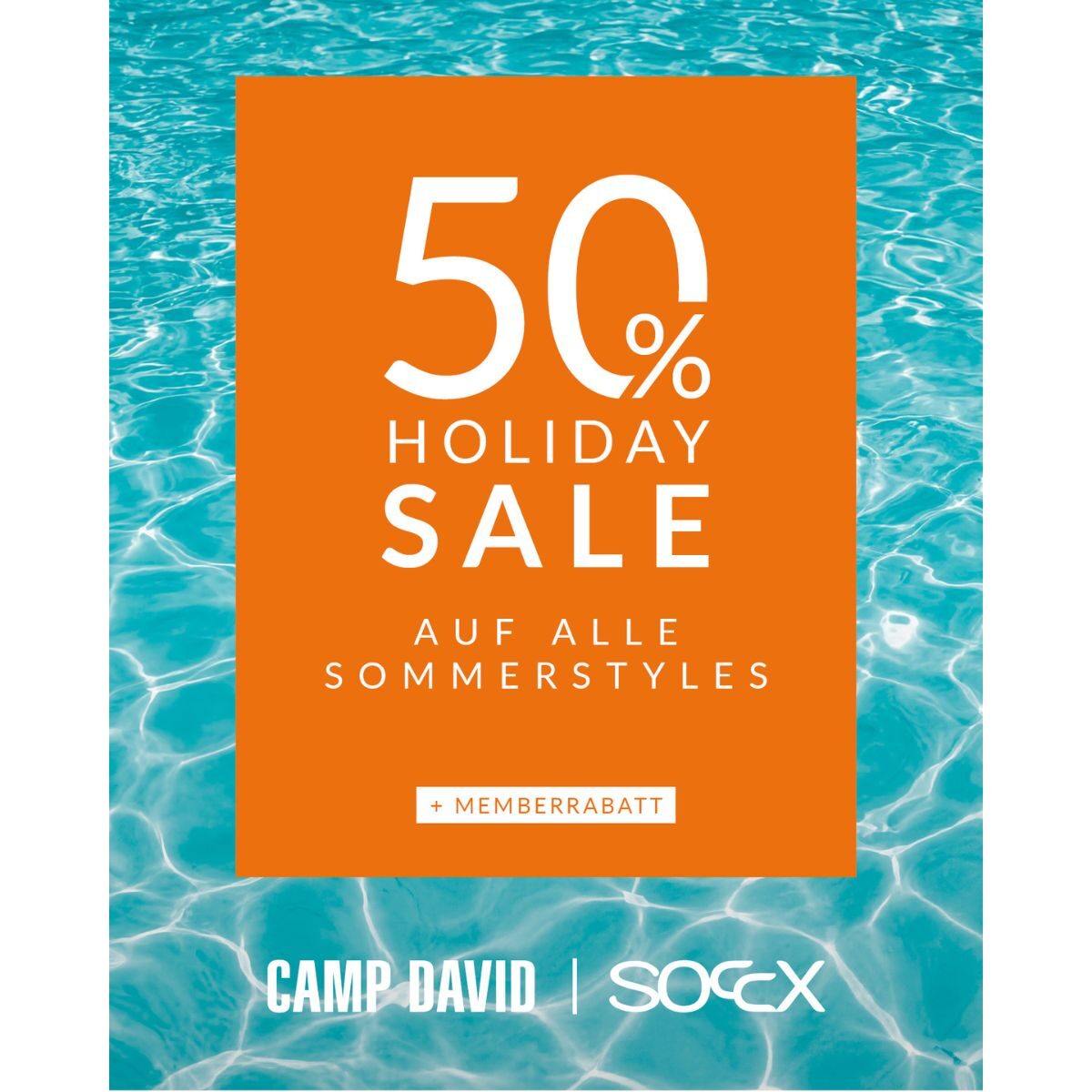 50%* Holiday Sale auf alle Sommerstyles