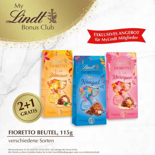 2+1 gratis: Fioretto Beutel, 115g