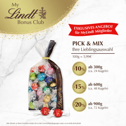Lindt Angebot Pick & Mix