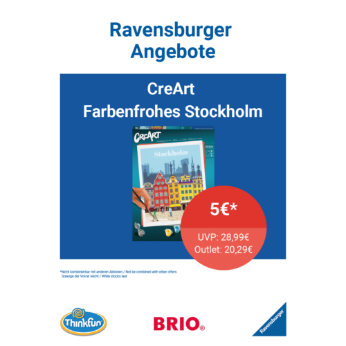 Ravensburger CreArt Farbenfrohes Stockholm