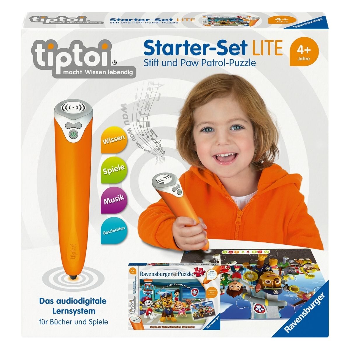 Tiptoi Stift Lite Starterset mit Paw Patrol Puzzle