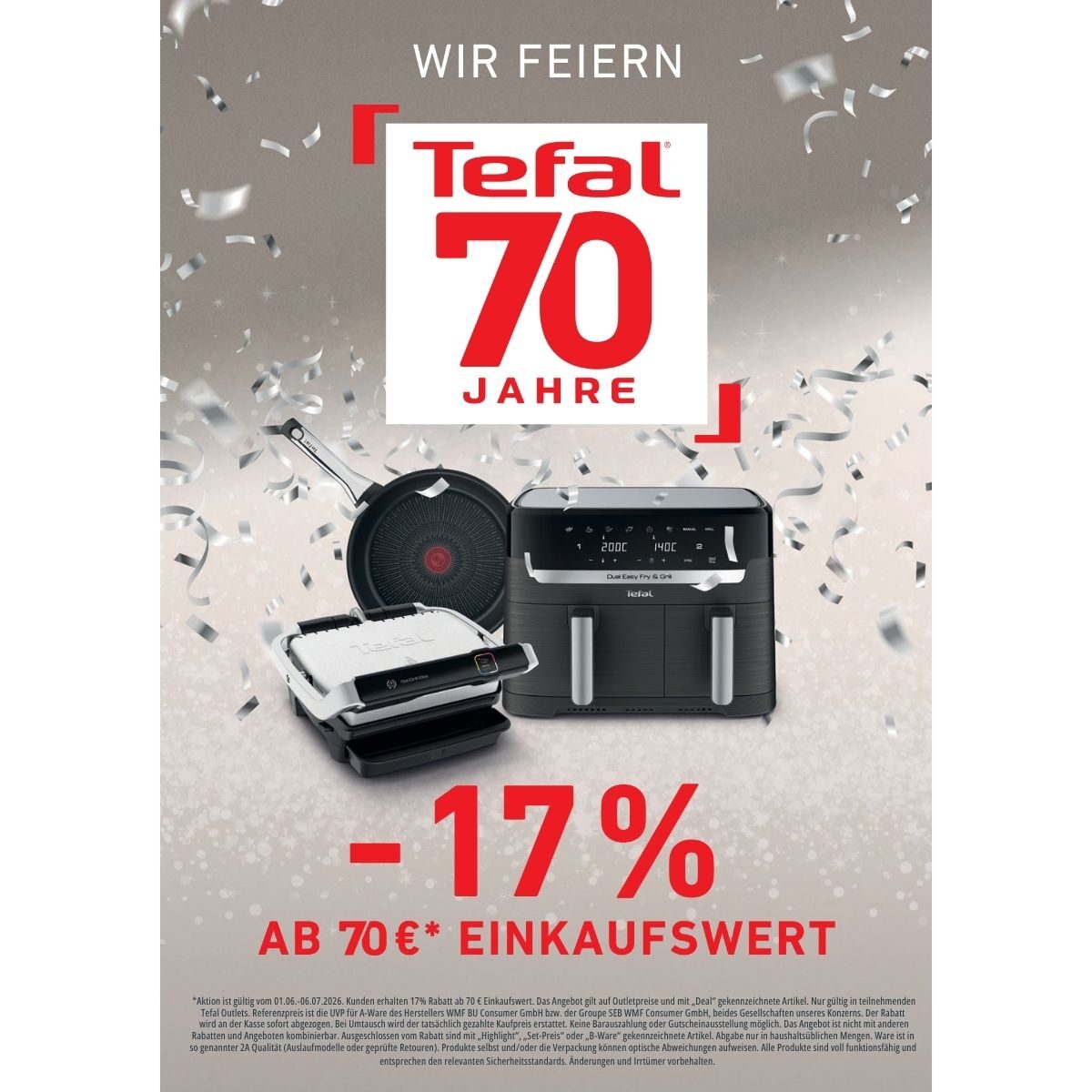 Rabatt-Aktion: -17 %* ab 70 € Einkaufswert