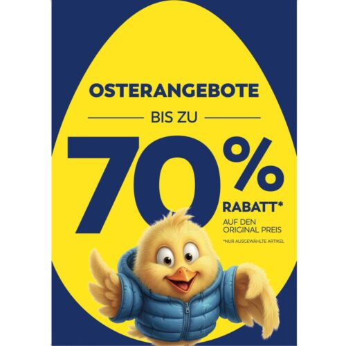 Osterangebot: Bis zu 70% Rabatt*