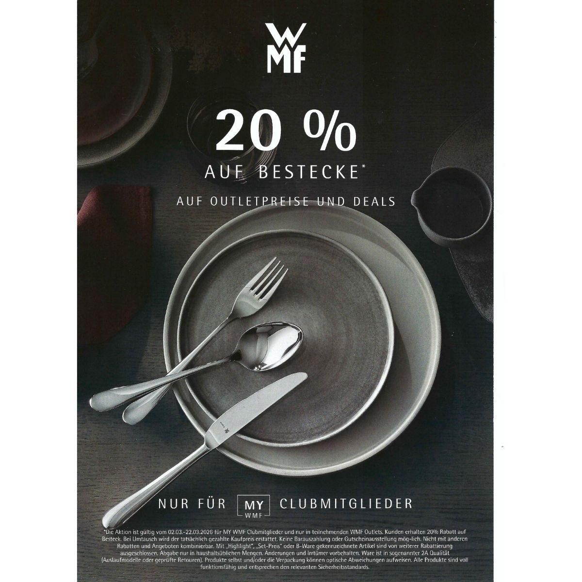 20% Rabatt auf Bestecke*
