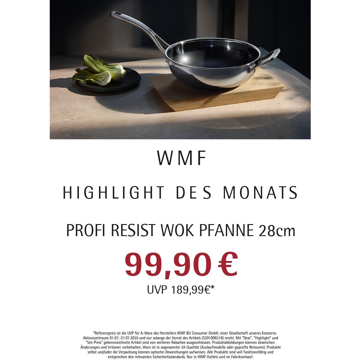 WMF Highlight des Monats Wok Pfanne