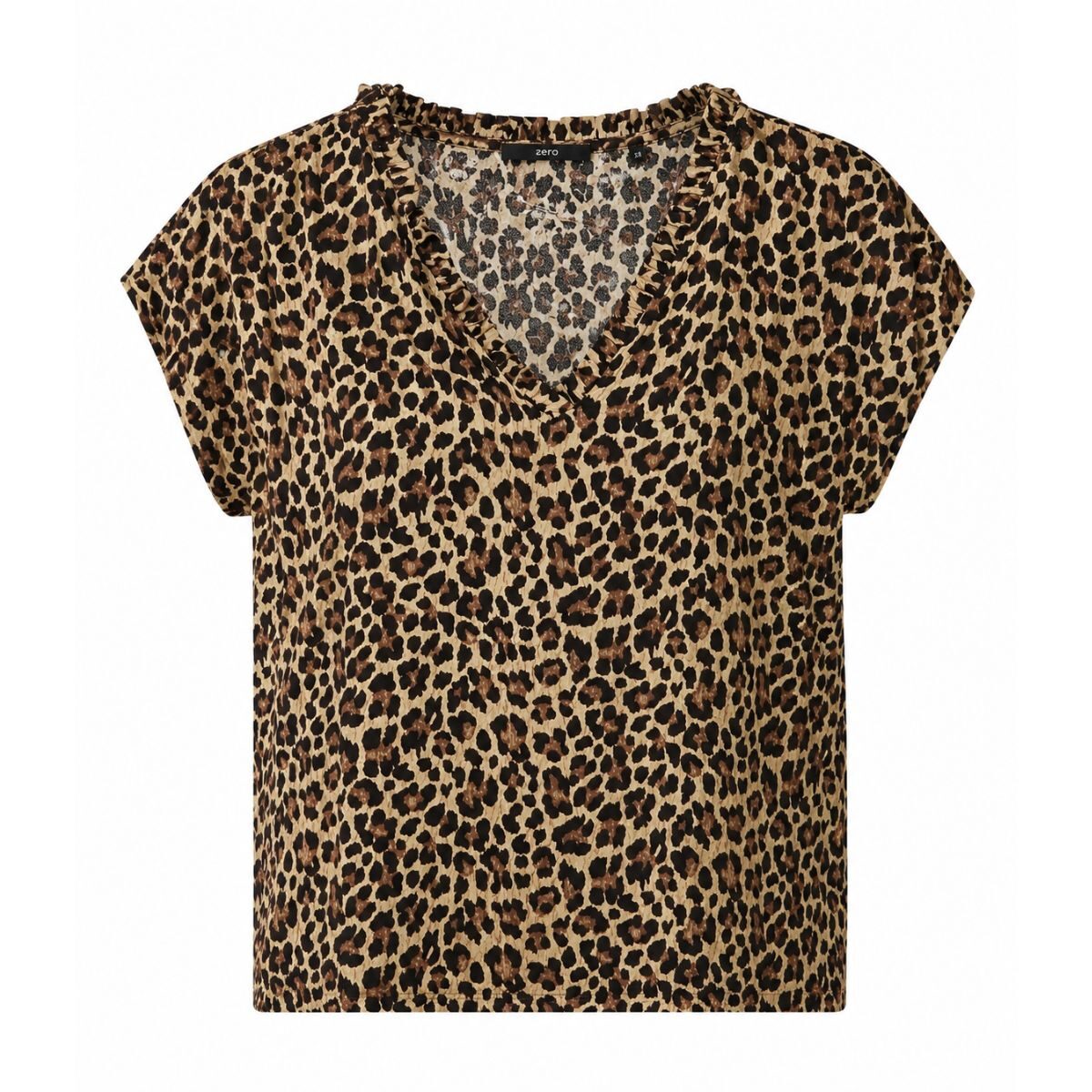 Bluse mit Leo-Print