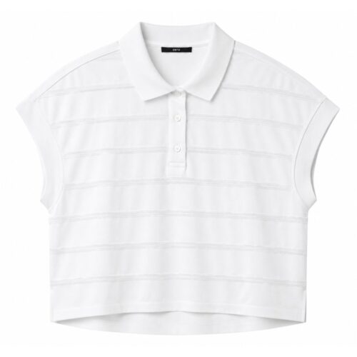 Polo-Shirt mit Strukturstreifen