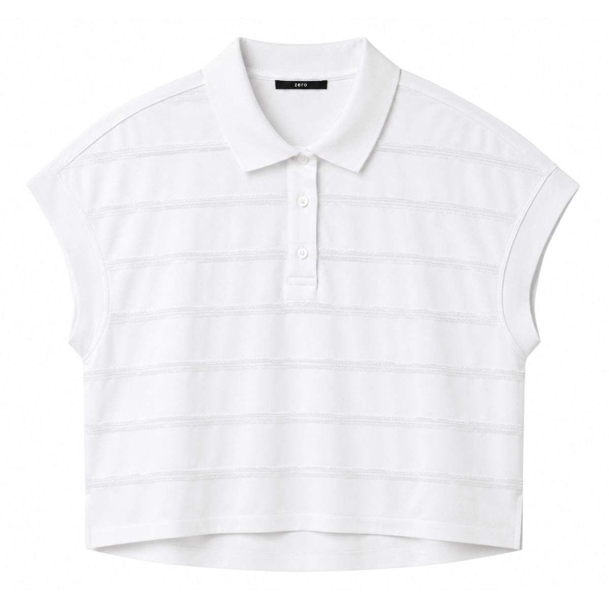 Polo-Shirt mit Strukturstreifen