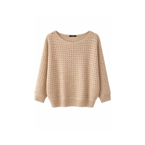 Pullover mit Lochstrickmuster