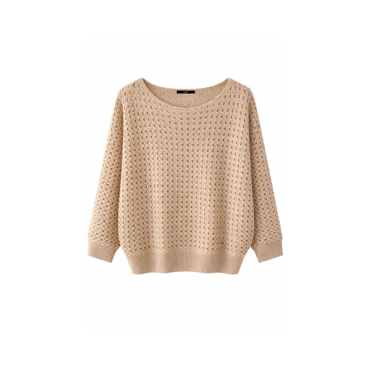 Pullover mit Lochstrickmuster