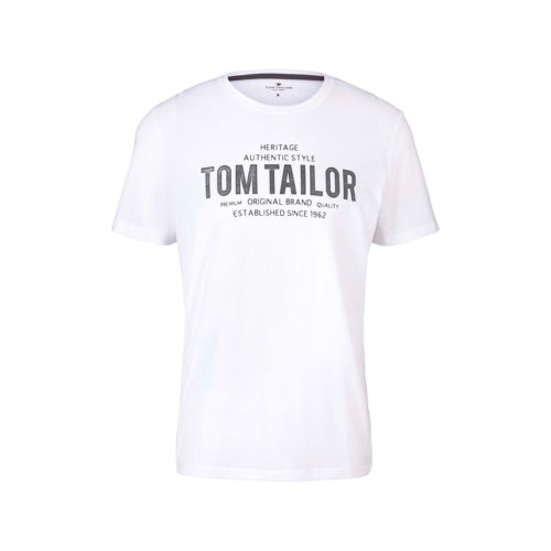 Tom Tailor Herren T-Shirt weiß