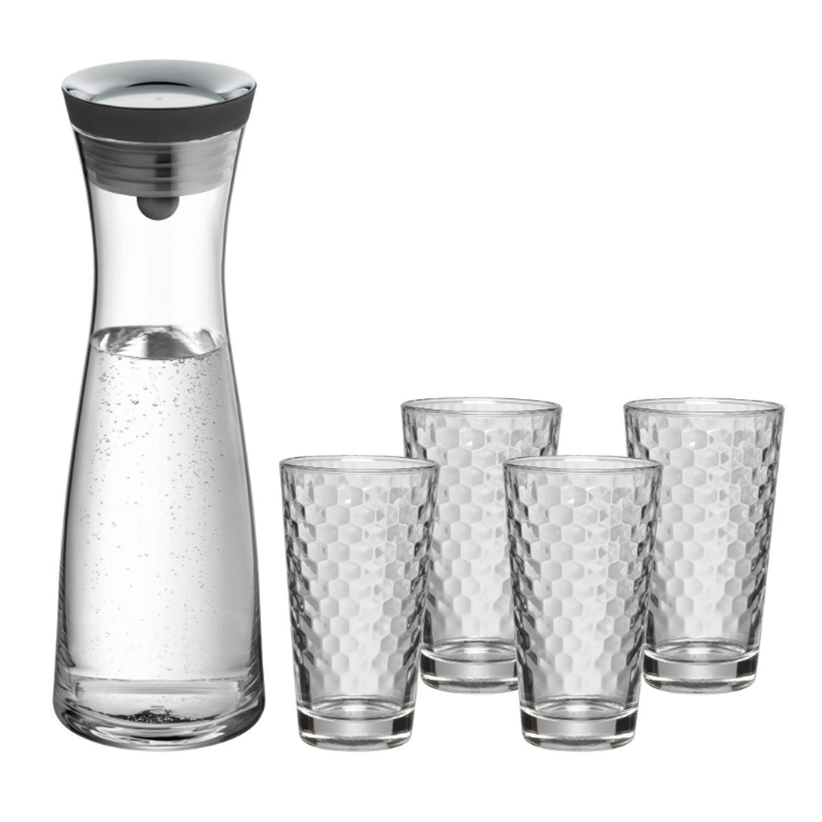 Wasserkaraffe mit 4 Gläsern von WMF im Angebot